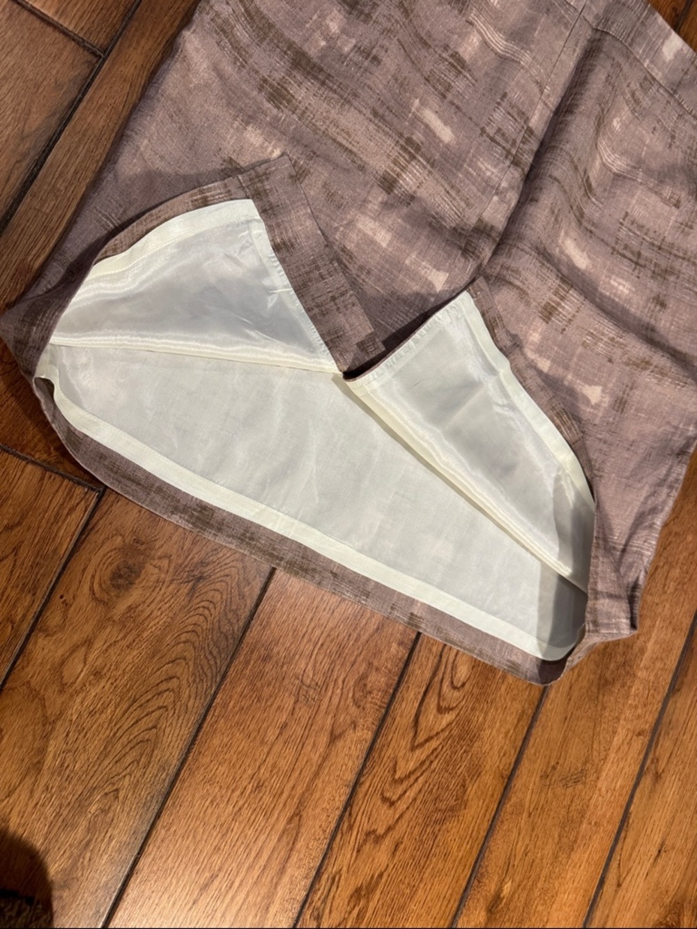 LOFT Taupe and Cream Plaid Pencil Skirt - Picture 5 of 6